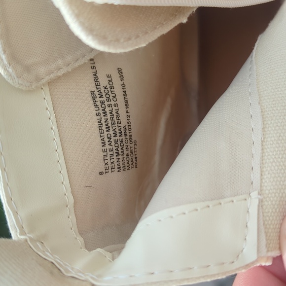 Women's canvas chunky heel combat boot - Picture 5 of 5